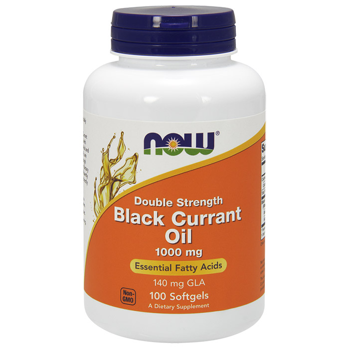 Black Currant Oil 1000 mg, 100 Softgels, NOW Foods