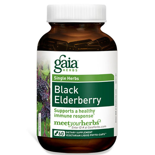 Black Elderberry, 60 Liquid Phyto-Caps, Gaia Herbs