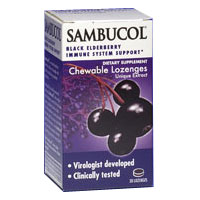 Sambucol Black Elderberry Original, 30 Chewable Tablets, Sambucol