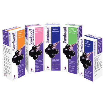 Black Elderberry Syrup, Sugar Free, 4 oz, Sambucol
