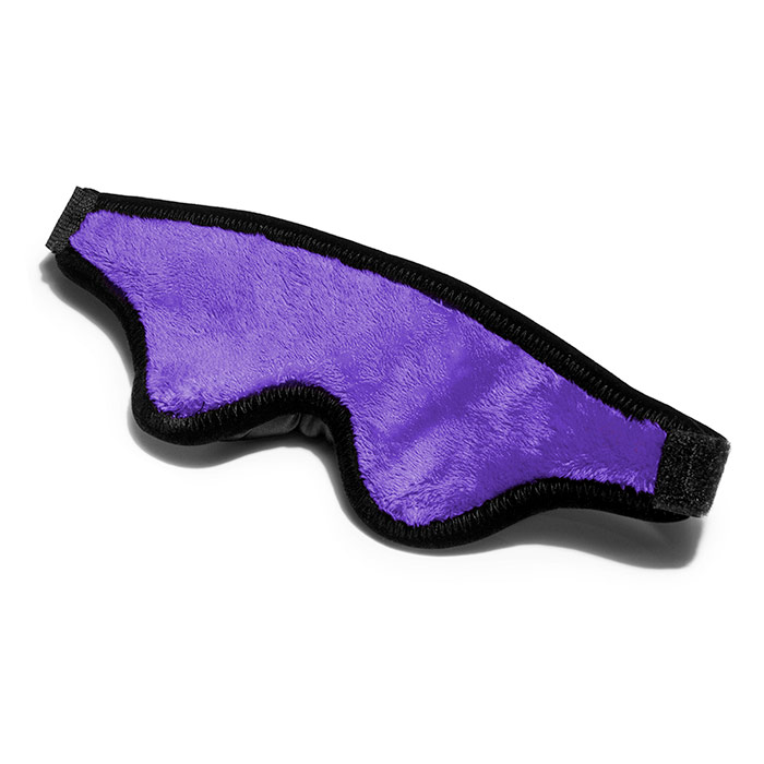 Black Label Loveblind Plush Blindfold - Fluffy Purple, Liberator Bedroom Adventure Gear