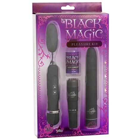 Black Magic Pleasure Kit, Enticing Vibrators Kit, Doc Johnson