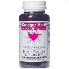 Black Radish & Parsley, 100 Vegetarian Capsules, Kroeger Herb