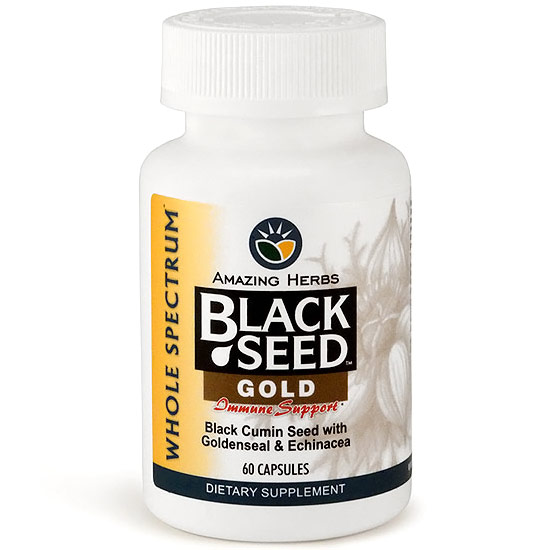 Black Seed Gold Immune Support, 60 Capsules , Amazing Herbs