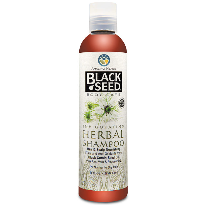 Black Seed Herbal Shampoo, 8 oz, Amazing Herbs