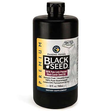 Premium Black Seed Oil, Value Size, 32 oz, Amazing Herbs