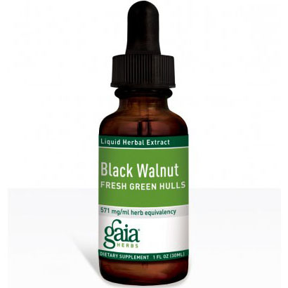 Black Walnut Fresh Green Hulls Liquid, 1 oz, Gaia Herbs