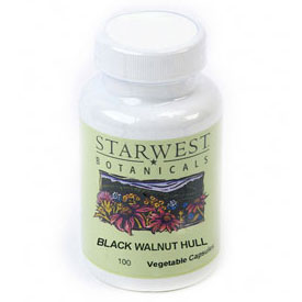 StarWest Botanicals Black Walnut Hulls 100 Caps 500 mg, StarWest Botanicals