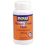 Blessed Thistle Herb 380mg 100 Caps, NOW Foods