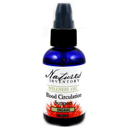 Blood Circulation Support Wellness Oil, 2 oz, Natures Inventory