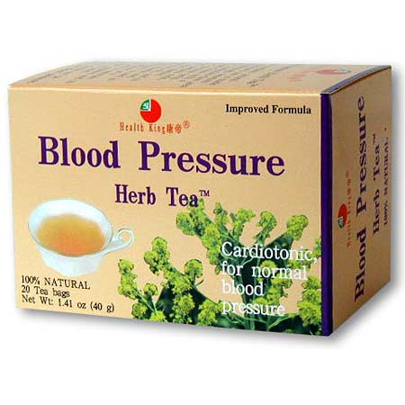 Health King Herbal Tea Blood Pressure Herb Tea, 20 Bags, Health King Herbal Tea