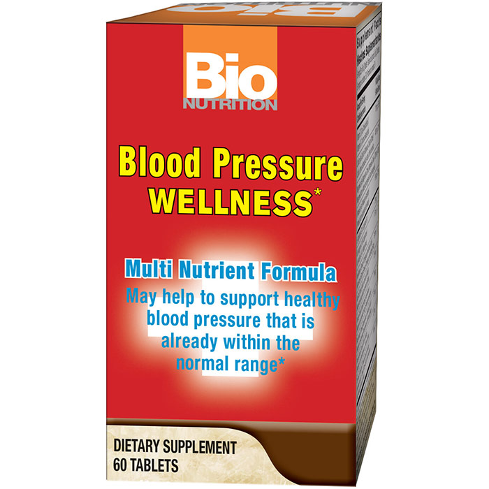 Blood Pressure Wellness, 60 Tablets, Bio Nutrition Inc.