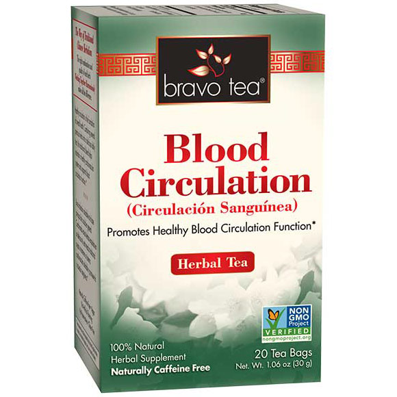 Blood Circulation Herbal Tea, 20 Tea Bags, Bravo Tea