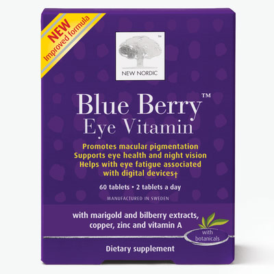 Blue Berry Eyebright, 60 Tablets, New Nordic