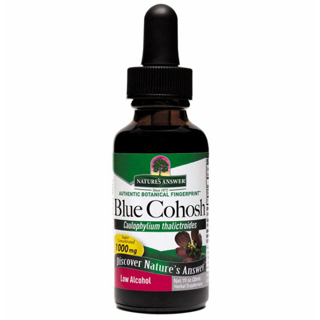 Blue Cohosh Root Extract Liquid, 1 oz, Natures Answer