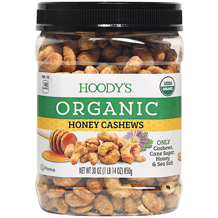 Hoodys Organic Honey Cashews, 30 oz (850 g)