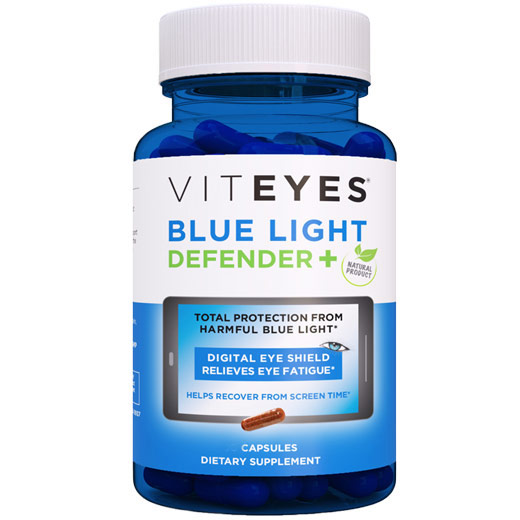 Blue Light Defender +, Digital Eye Shield & Relieves Eye Fatigue, 30 Capsules, Viteyes