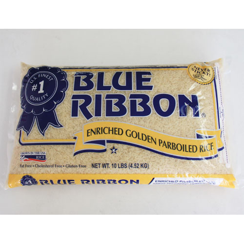 American Rice, Inc. Blue Ribbon, Enriched Golden Parboiled Rice, 10 lb (4.52 kg), American Rice, Inc.