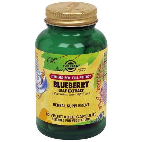 Blueberry Leaf Extract Standardized Full Potency, 60 Vegetable