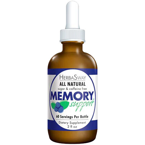 Memory Support Liquid, Blueberry, 2 oz, HerbaSway