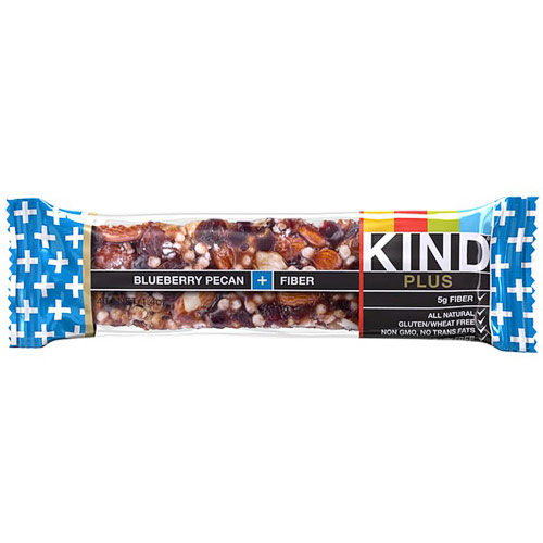 Blueberry Pecan Plus Fiber Bar, 1.4 oz x 12 Bars, KIND Plus Bars