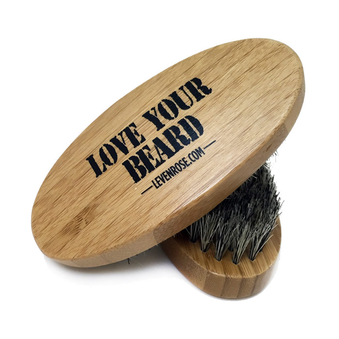 Boar Bristle Beard Brush, 1 pc, Leven Rose