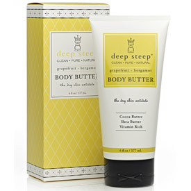 Body Butter, Grapefruit Bergamot, 6 oz, Deep Steep