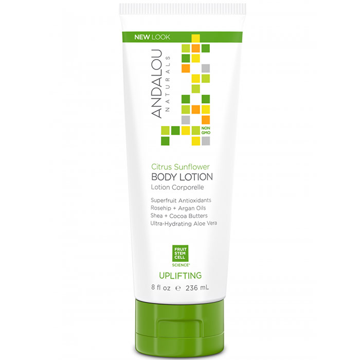 Body Lotion, Uplifting Citrus Verbena, 8 oz, Andalou Naturals