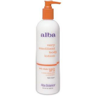 Very Emollient Body Lotion Daily Shade Formula SPF-16 12 fl oz from Alba Botanica