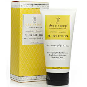 Body Lotion, Grapefruit Bergamot, 6 oz, Deep Steep