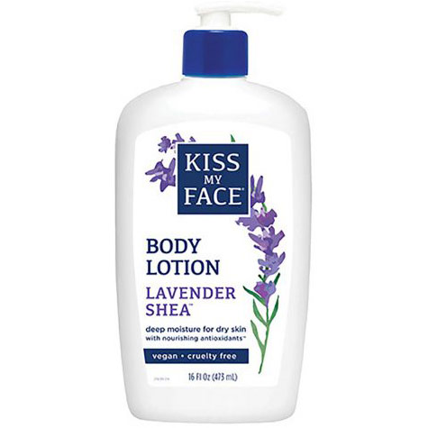 Body Lotion, Lavender Shea, 16 oz, Kiss My Face