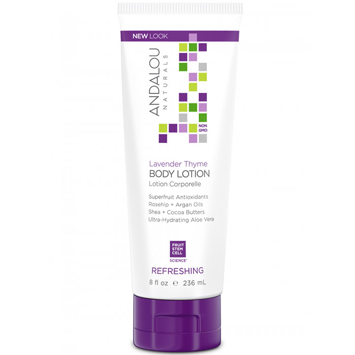 Body Lotion, Refreshing Lavender Thyme, 8 oz, Andalou Naturals