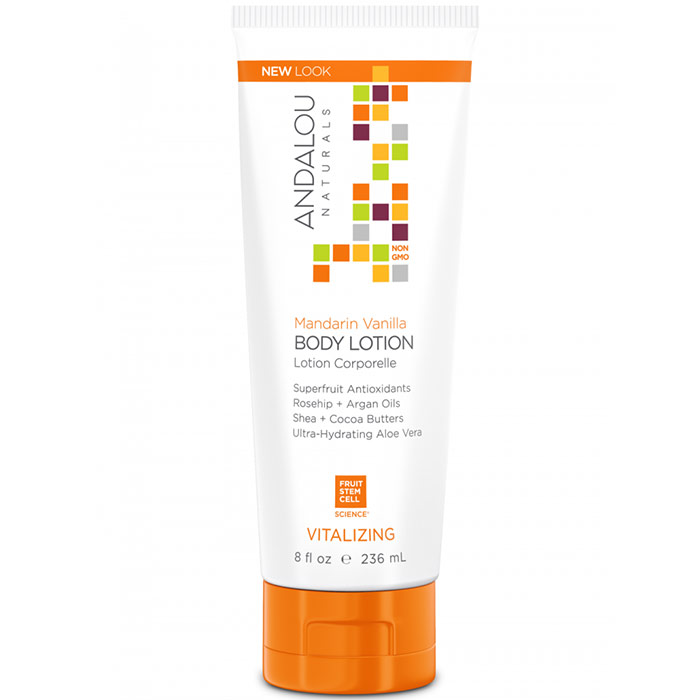 Body Lotion, Vitalizing Mandarin Vanilla, 8 oz, Andalou Naturals