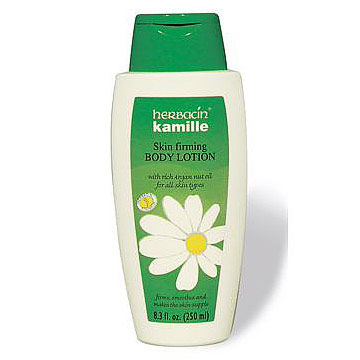Herbacin Kamille Skin Firming Body Lotion with Argan Oil, 8.3 oz, Herbacin