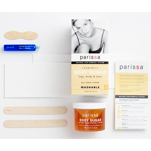 Parissa Natural Hair Removal Body Sugar Hair Removal, Chamomile, 1 Kit, Parissa Natural Hair Removal System