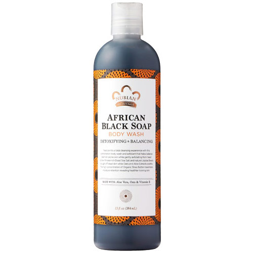 African Black Soap Body Wash, 13 oz, Nubian Heritage