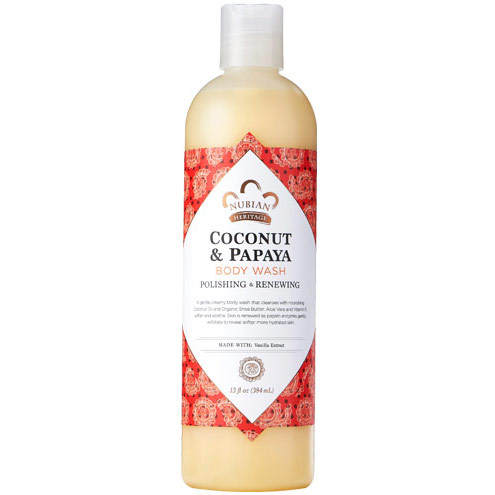 Nubian Heritage Coconut & Papaya Body Wash, 13 oz, Nubian Heritage