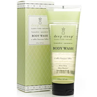 Deep Steep Body Wash, Honeydew Spearmint, 8.45 oz, Deep Steep