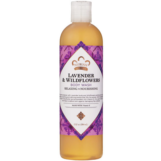 Lavender & Wildflowers Body Wash, 13 oz, Nubian Heritage