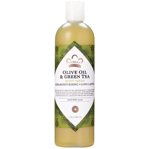 Olive Oil & Green Tea Body Wash, 13 oz, Nubian Heritage