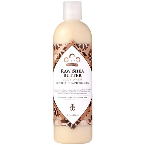 Nubian Heritage Raw Shea Butter Body Wash, 13 oz, Nubian Heritage