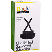 BodyMed Ultra Lift Back Supports with Suspenders, Regular, ZRB111REG