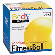 BodySport Fitness Ball 65cm, Yellow, ZR65