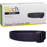 BodySport Trochanter Belt Black, 2 Inch Wide, Medium, ZRB196MED