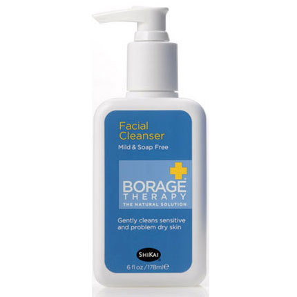 Borage Facial Cleanser Dry Skin Therapy, 6 oz, ShiKai