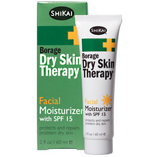 ShiKai Borage Facial Moisturizer with SPF 15, Dry Skin Therapy, 2 oz, ShiKai