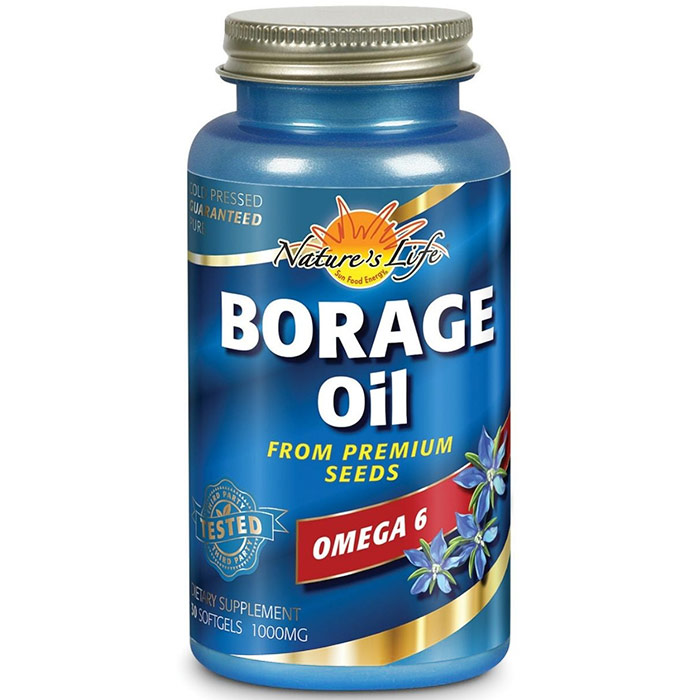 Borage Oil 300 mg GLA, 30 vegicaps, Health From The Sun
