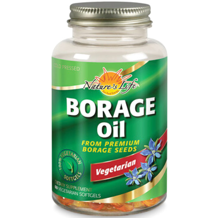 Health From The Sun 100% Vegetarian Borage Oil, 60 Softgels, Health From The Sun