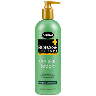 Borage Therapy Dry Skin Lotion, Original Unscented, 16 oz, ShiKai