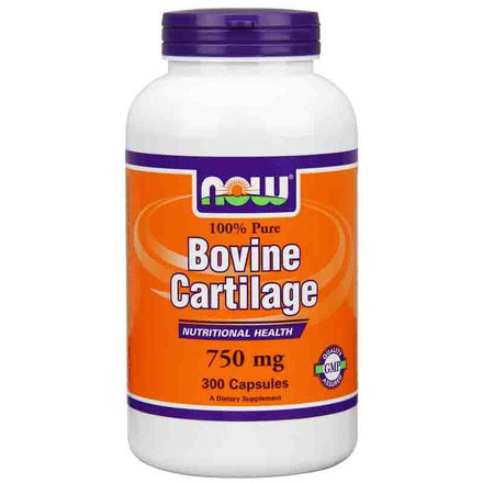 Bovine Cartilage 750mg 300 Caps, NOW Foods